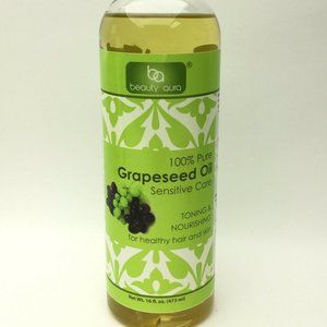 Healthy Hair Grapeseed Oil 100% Beauty Aura Sensitive Skin EX 01/23 16oz C30